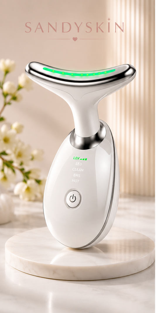 SandySkin™ Glow Sculptor – LED Light Therapy Facial Tool