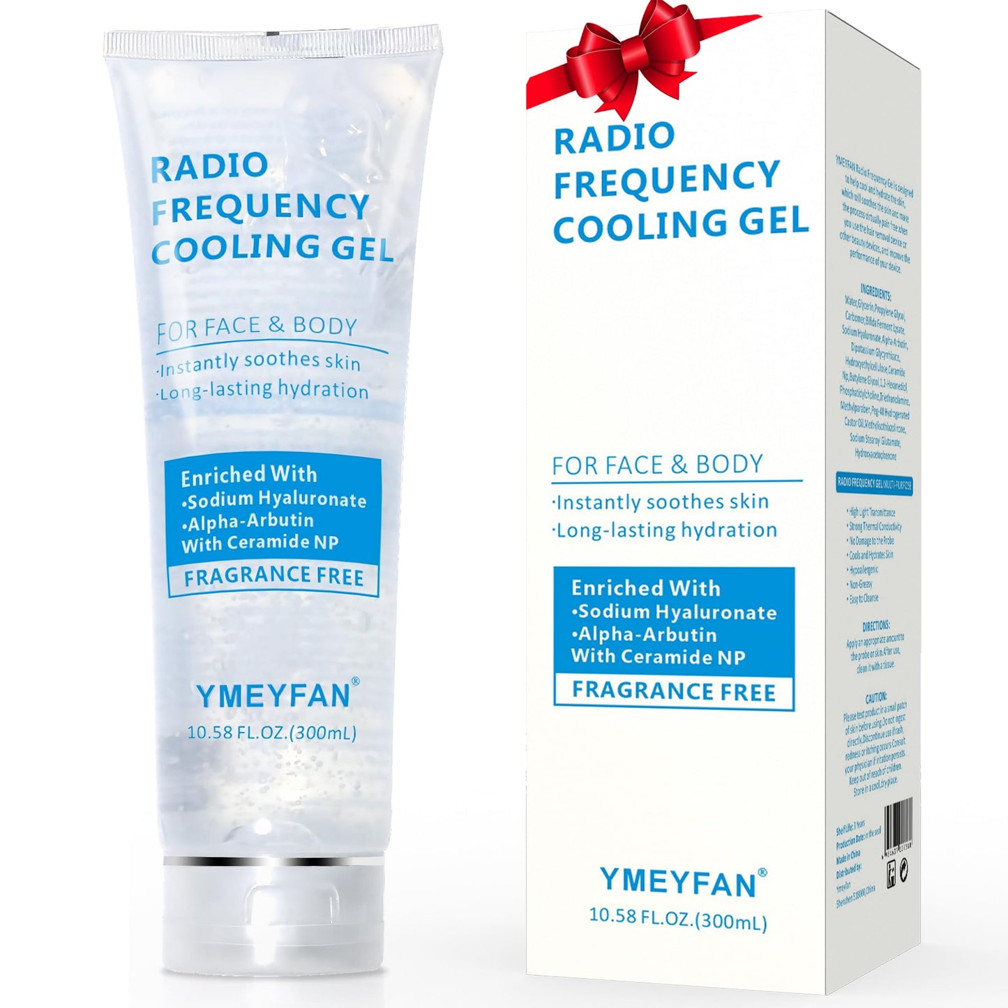 YMEYFAN Conductive Gel for Microcurrent Facial Device Cooling Gel for Laser Hair Removal Fragrance-Free Hypoallergenic Gel Primer for RF Device Premium Gel Hydrating Soothes for Face Skin Care
